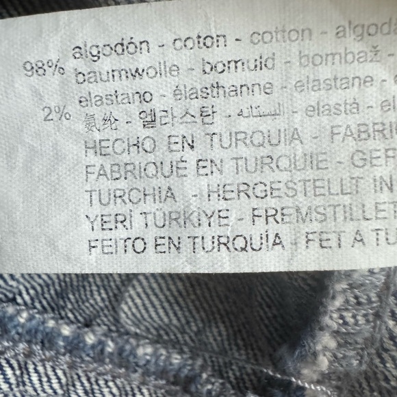 Zara Strapless Denim Dress - Blue - Picture 6 of 6